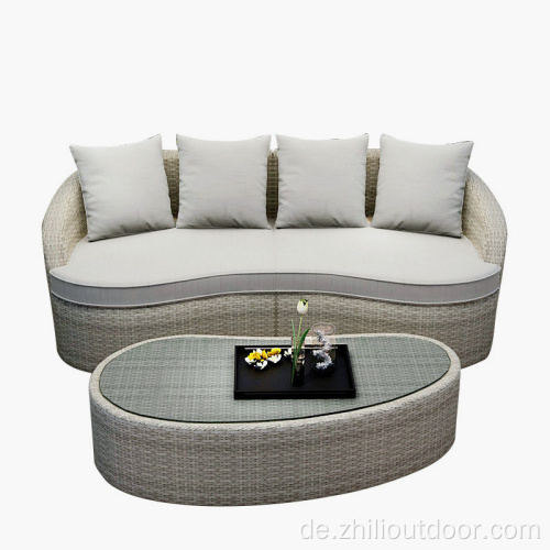 Outdoor Sofa Wasserdichte Rattan-Möbel Big Seil Sofa